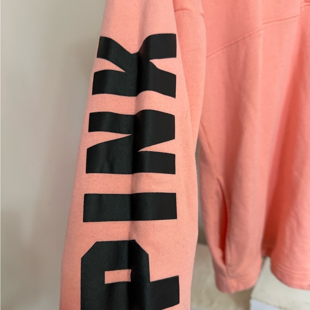 Victoria's Secret PINK Campus Fleece Quarter-Zip Sweatshirt - Picture 6 of 8